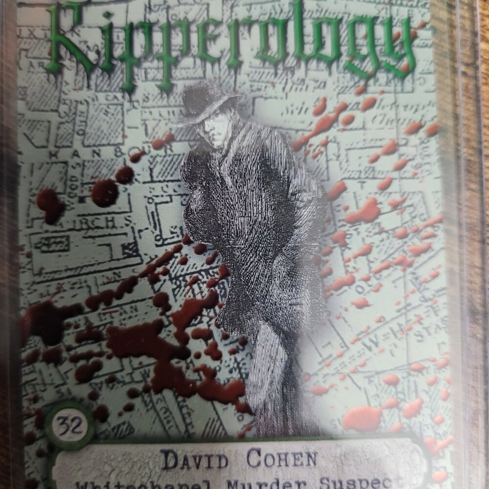 2024 Historic Autographs Chaos 2 Ripperology Green Chrome David Cohen #32 1/50
